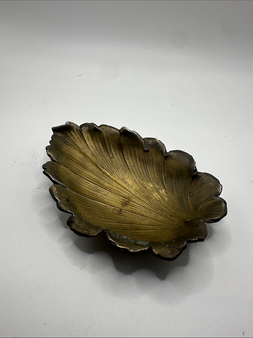 Brass Leaf Decorative Bowl - Gold Finish